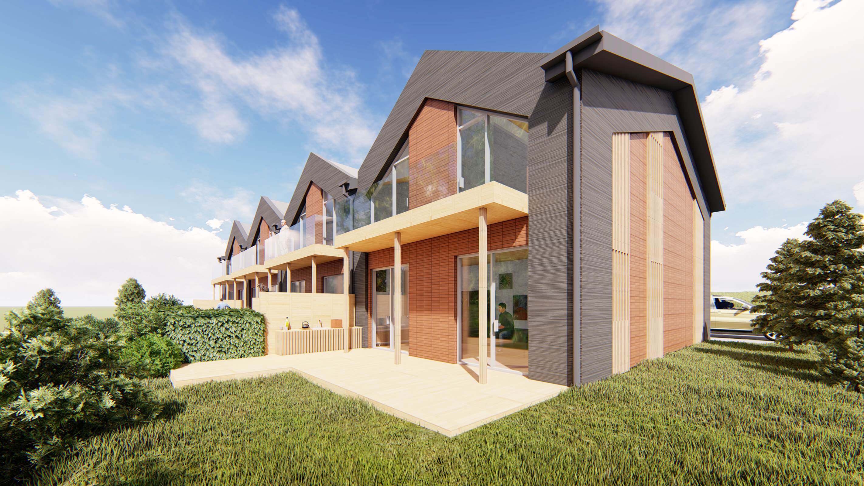 Обложка проекта: Блокированные дома в пригороде Владивостока