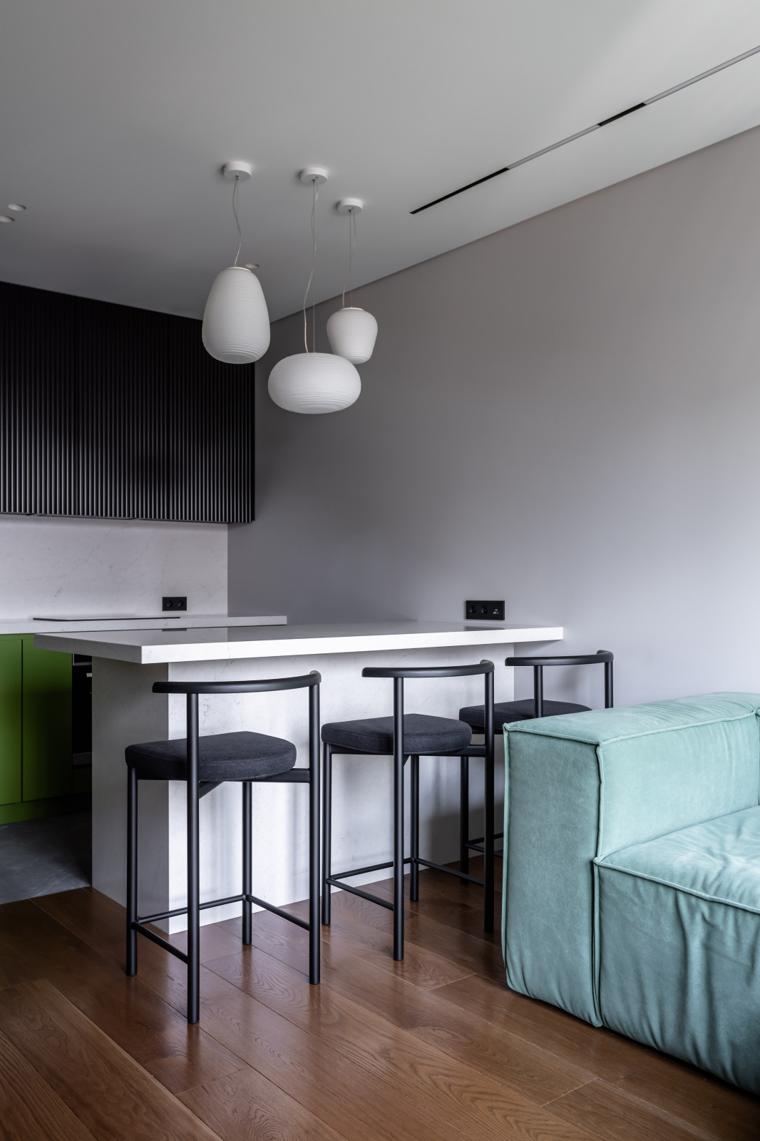 Современный интерьер квартиры 60 м2 в ЖК Академика Павлова 28