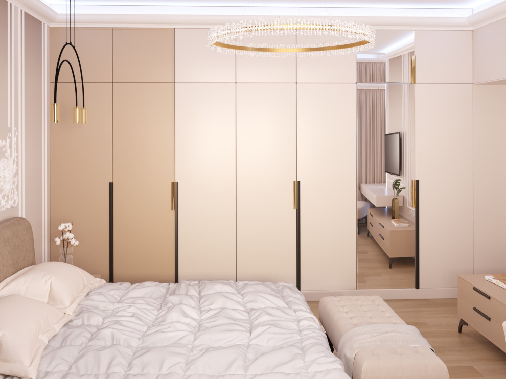 Спальня в стиле Одри Хепбёрн, неоклассика