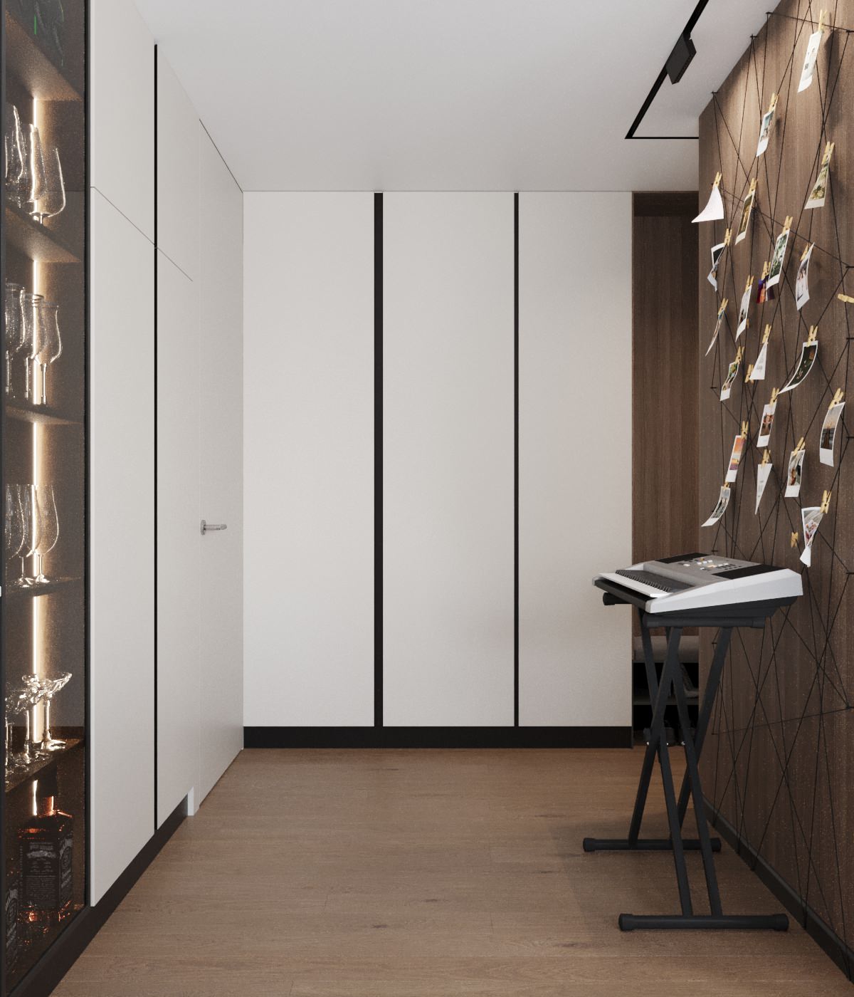 Кухня, объединенная с прихожей