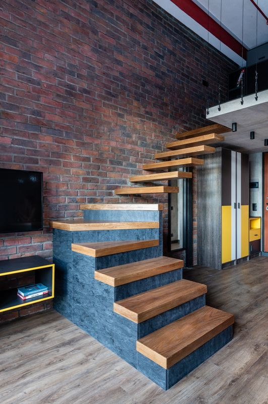 Лофт Студия 30м.кв.с элементами русского стиля