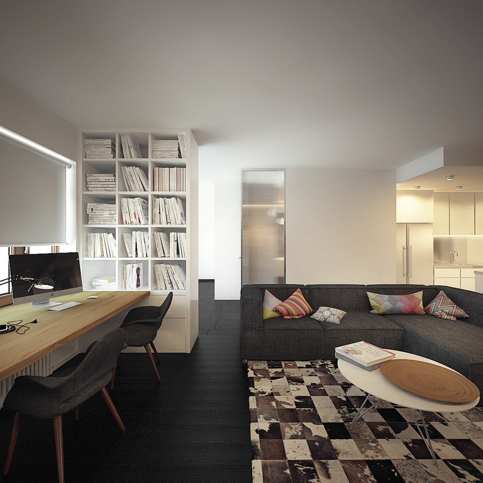 Частная квартира с лаконичным интерьером.