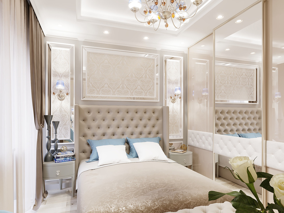 Дизайн проект: спальня в классическом стиле, г. Владивосток