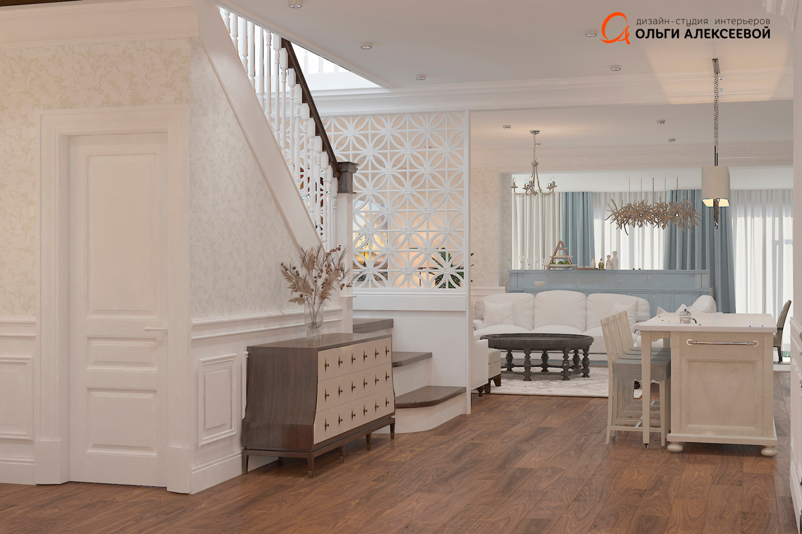 Американская классика в таунхаусе площадью 310 м2.