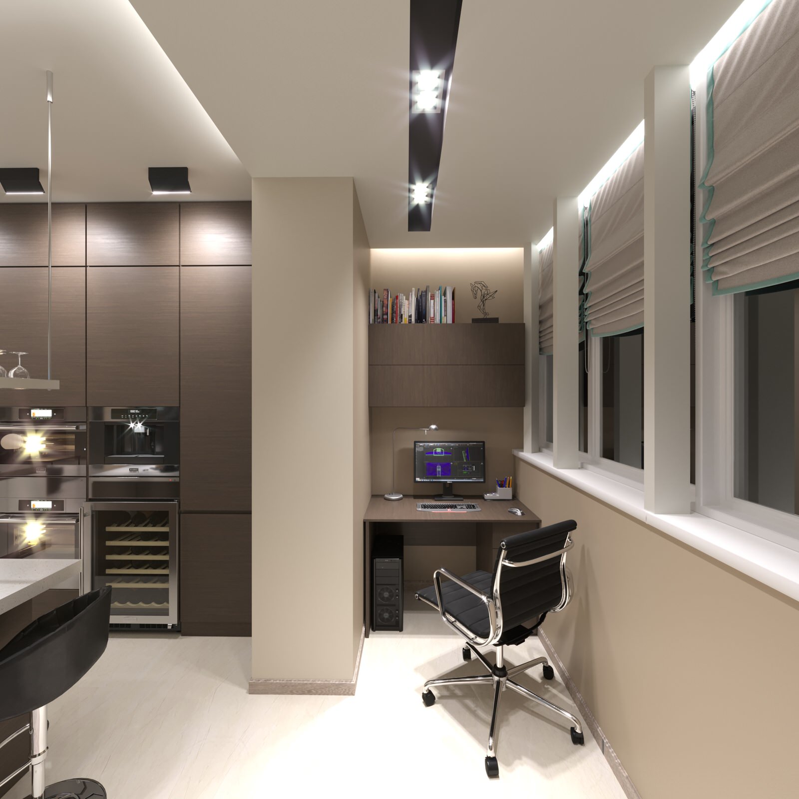 Дизайн двухуровневой квартиры 170 м² ЖК «ORDYNKA»