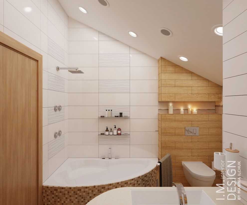 Дом 190 кв.м. "На Волне" Визуализация и реализация.