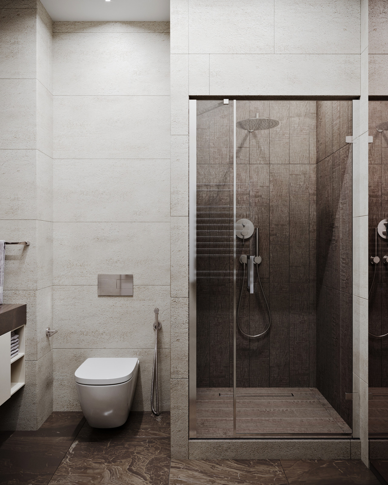 Санузел с душевой