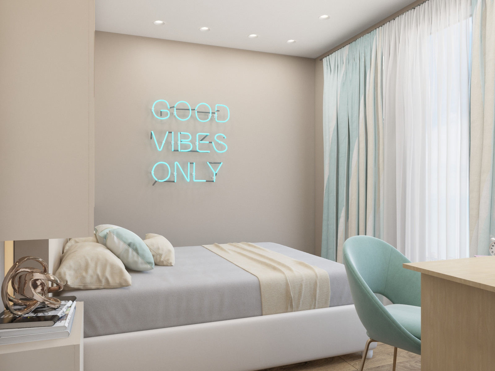 Проект квартиры для молодой девушки