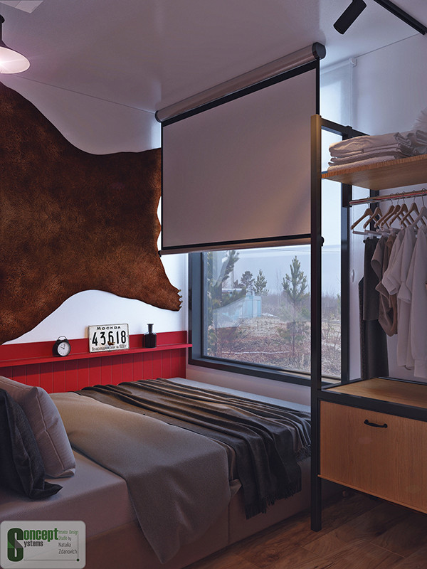 Дом из морского контейнера (спальня 2)