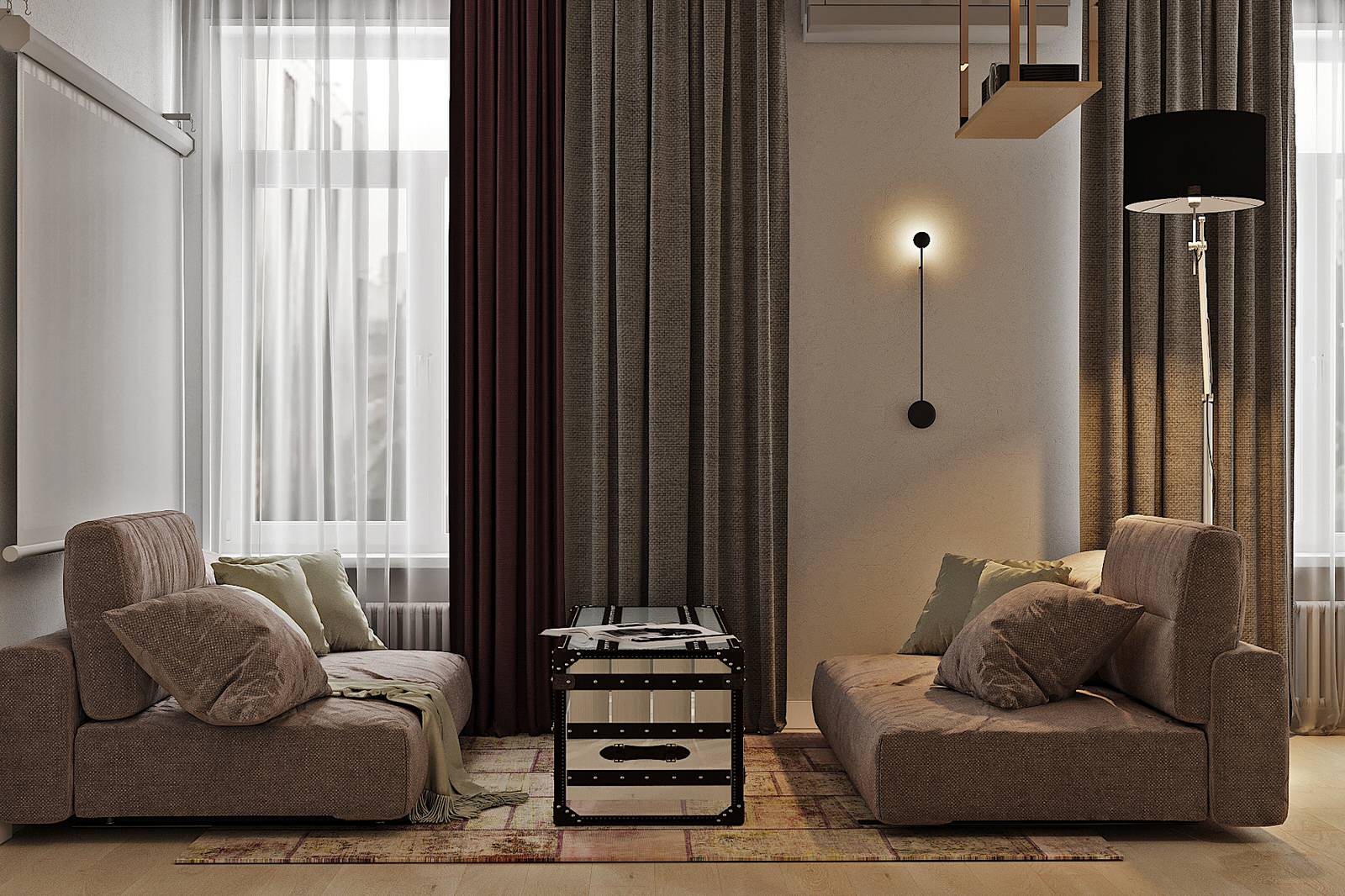 Обложка проекта: Эклектичная гостиная в Москве