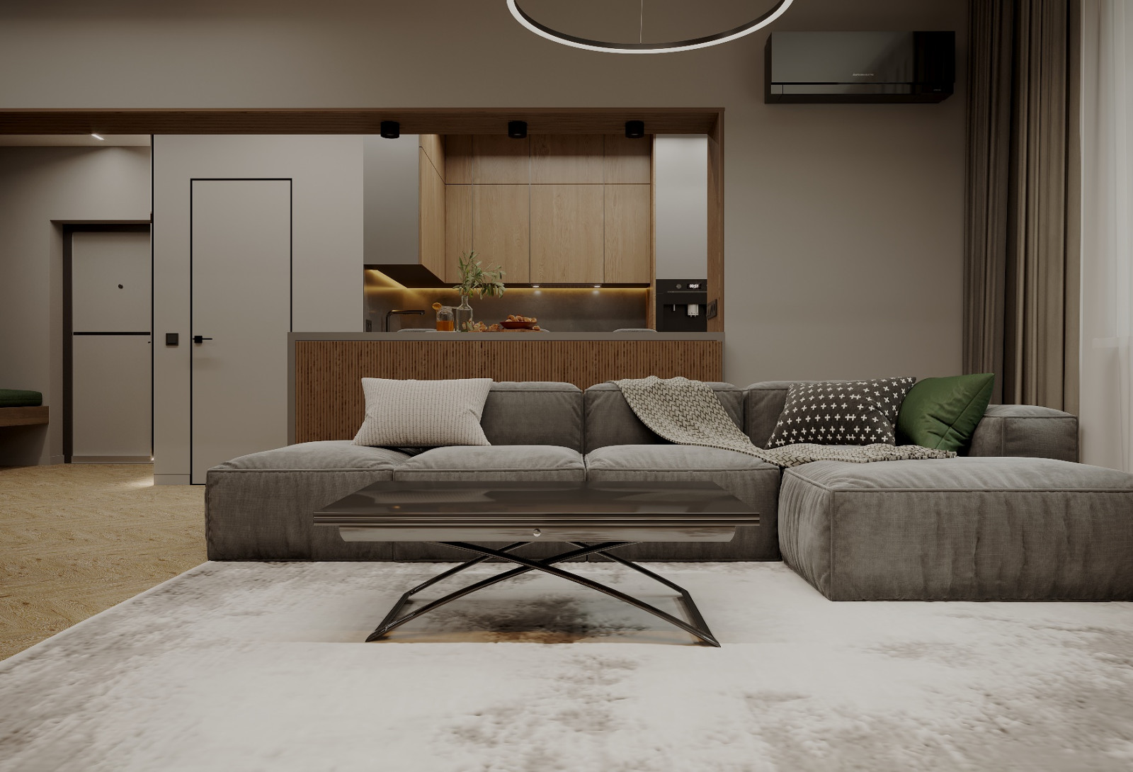 Обложка проекта: Дизайн 2-х комнатной квартиры 77 кв.м