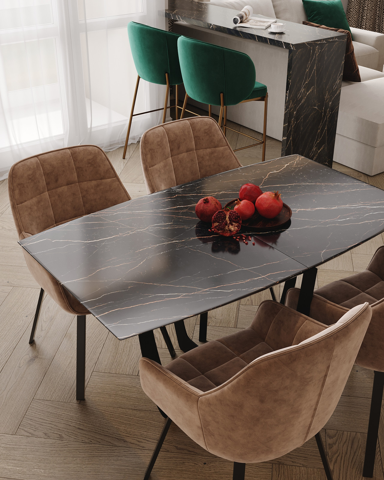 Дизайн-проект кухня-гостиная