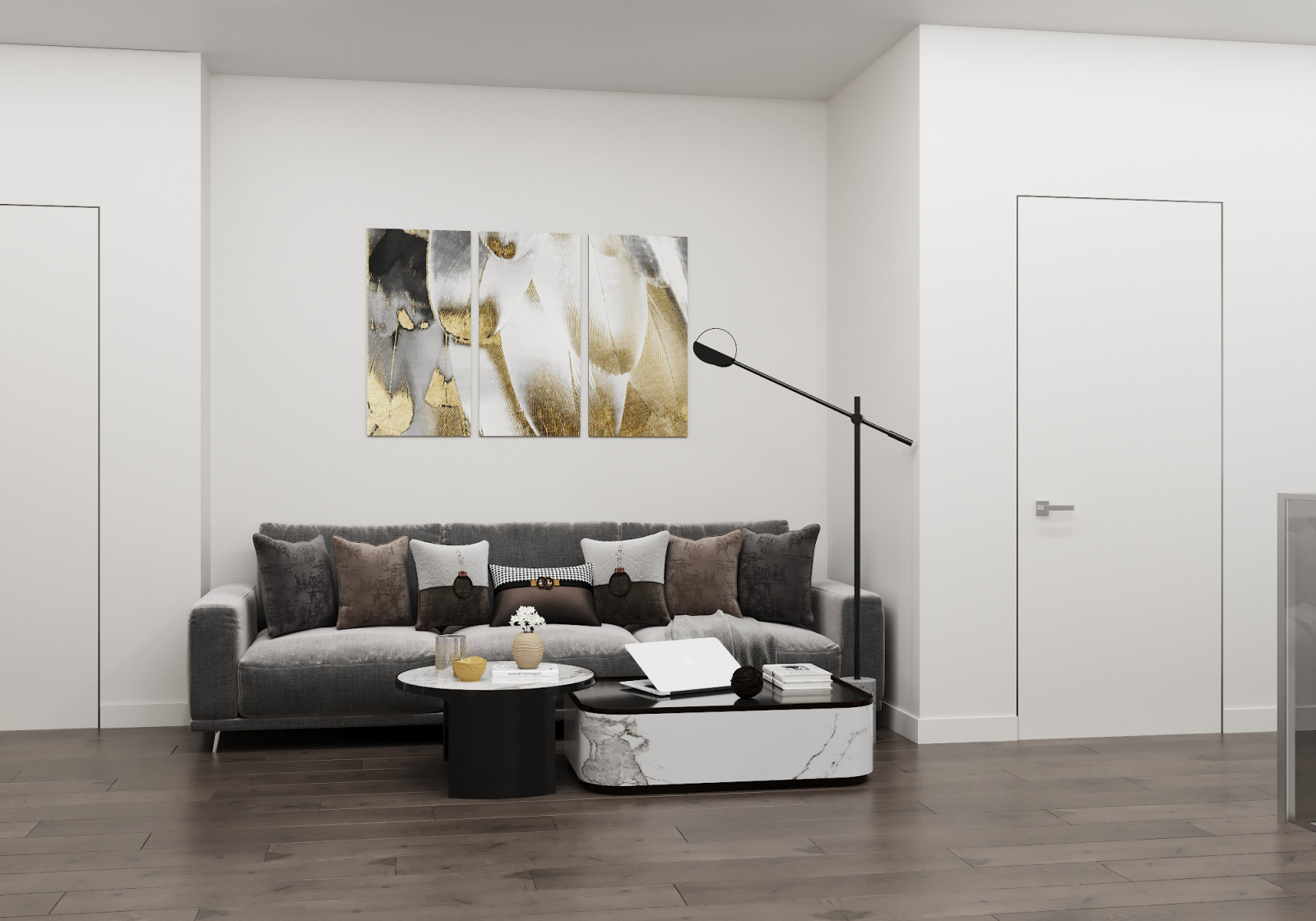 "Perfect grey", дом 258 кв.м в д. Рыбаки, МО