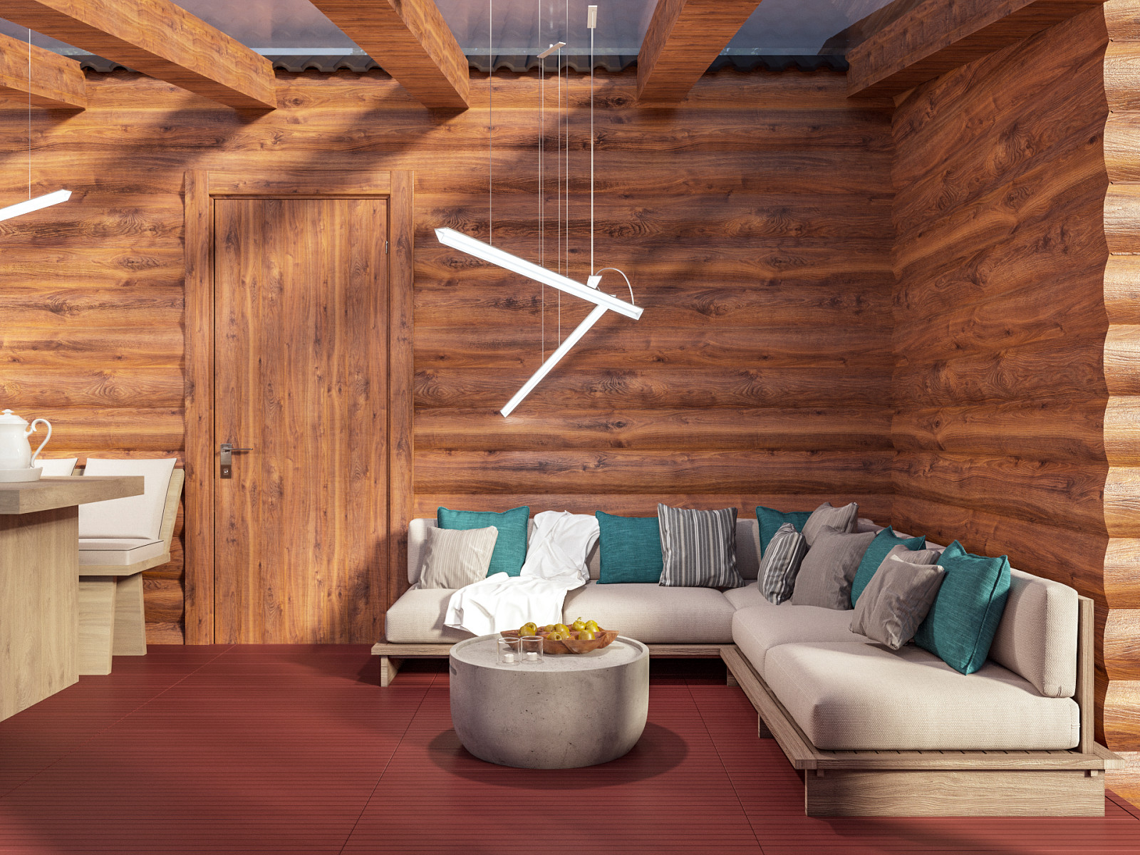 Терраса для барбекю при бане