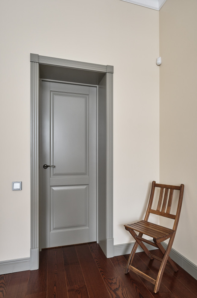 Кантри Ral 7030 в интерьере дома