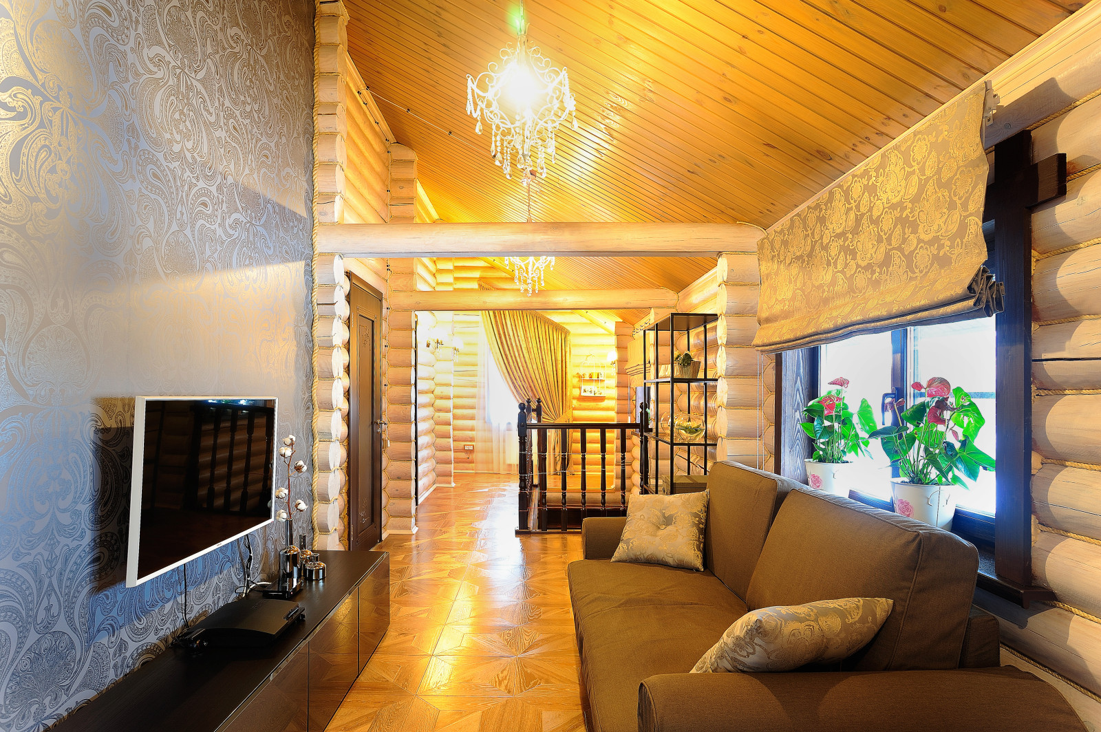 Бревенчатый дом для гостей