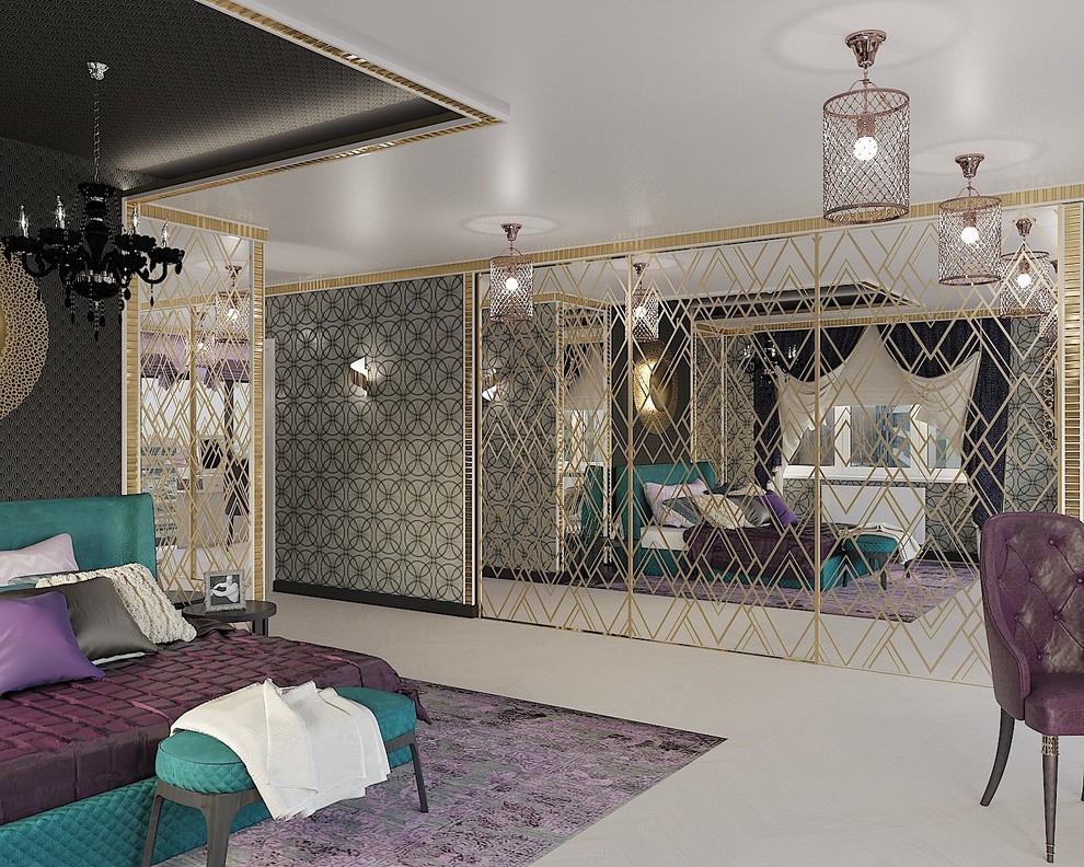 Спальня в стиле ар-деко ЖК Мегаполис г. Нижний Новгород