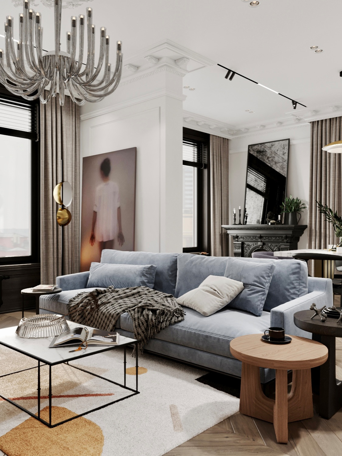 Квартира для сына дизайнера с отличным вкусом