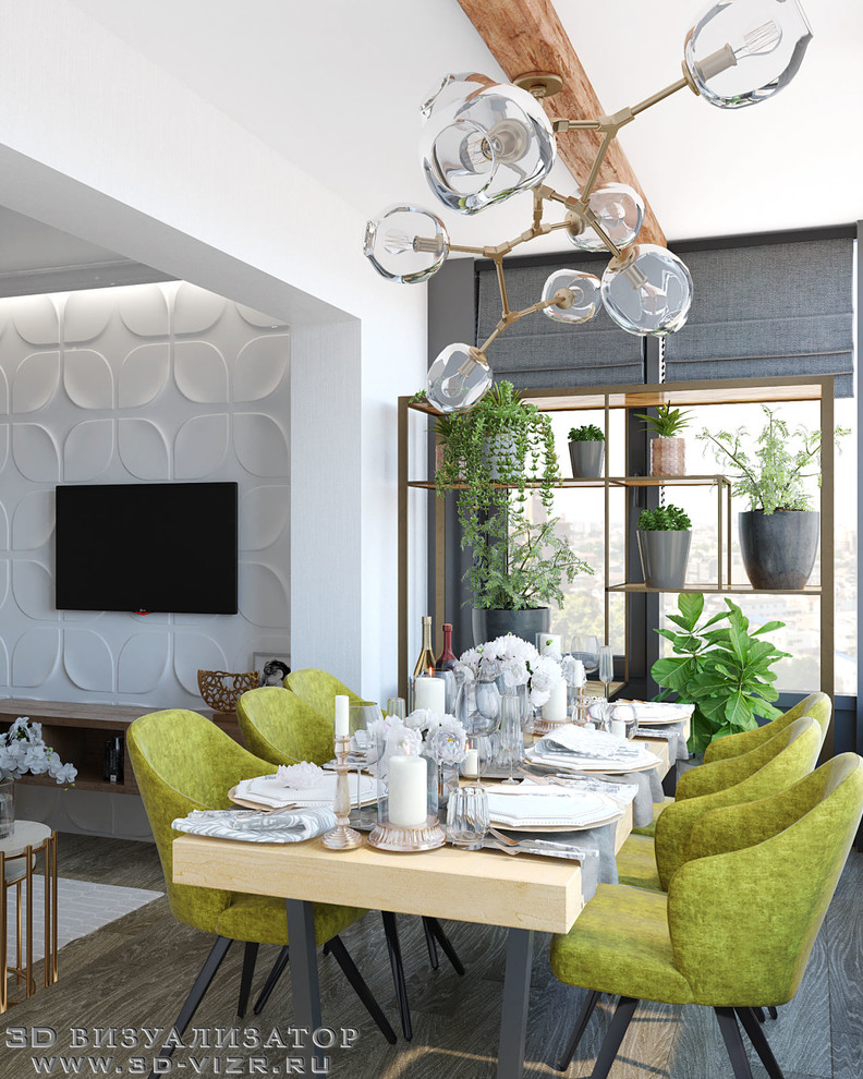 Гостиная, кухня, лоджия, прихожая