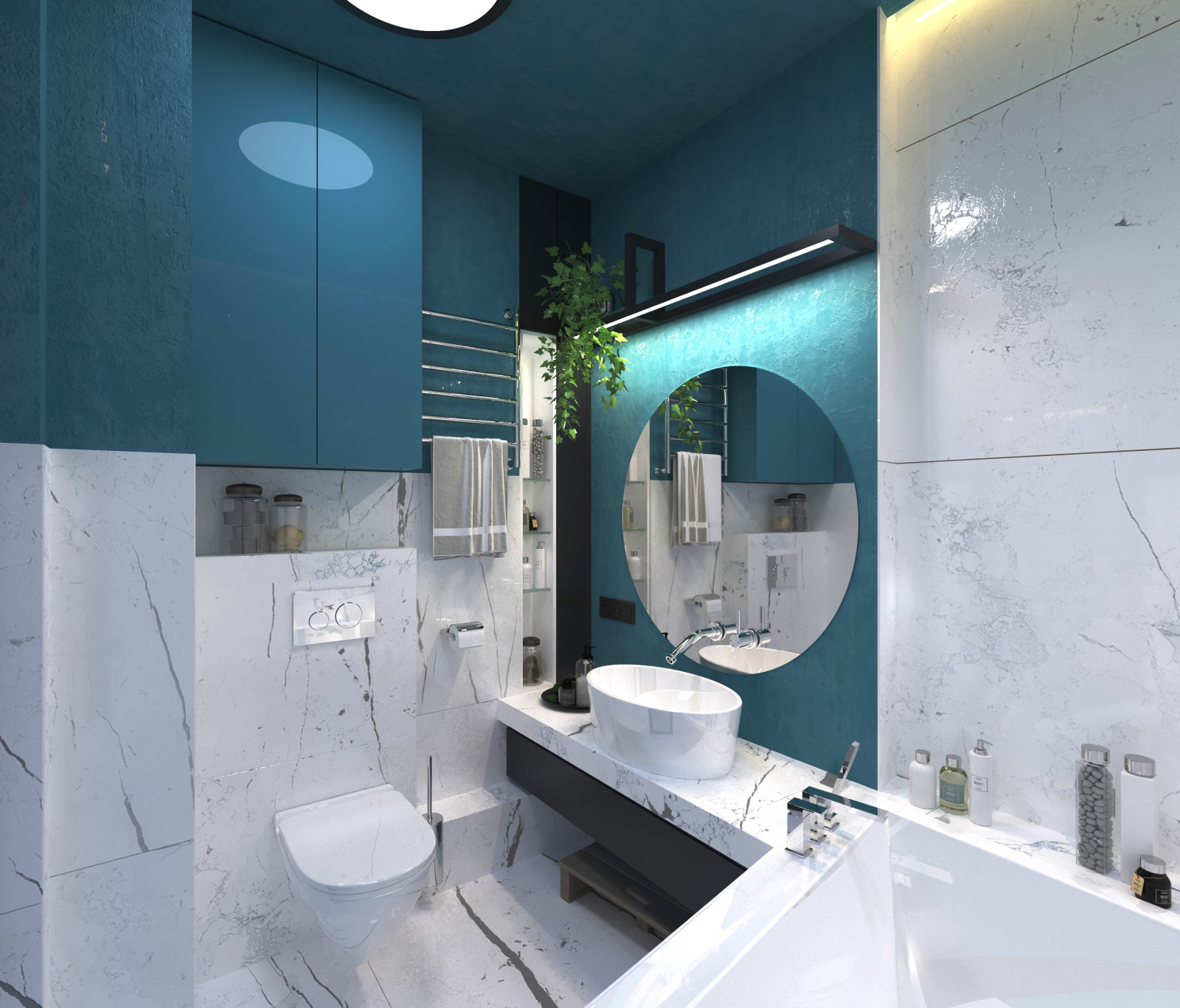 Интерьер квартиры ЖК "ЭВОЛЮЦИЯ", Новосибирск