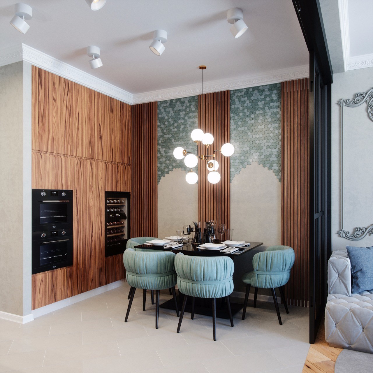 Обложка проекта: Двухкомнатная квартира в центре города для молодой семьи