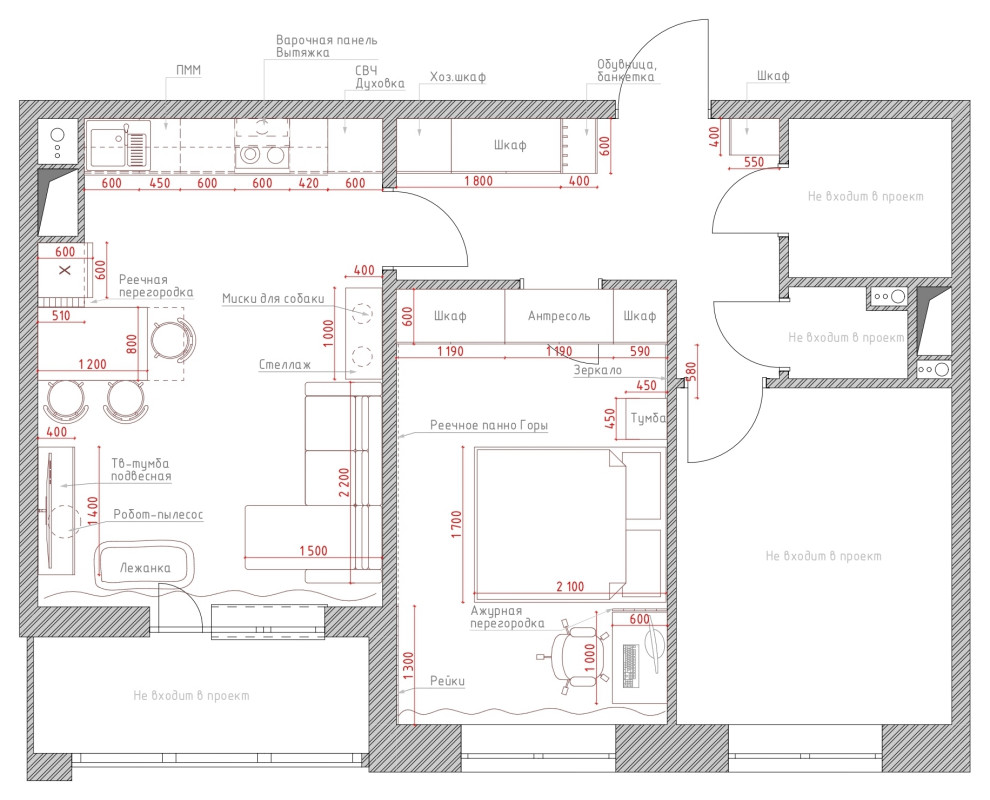 Проект квартиры в Г. Санкт-Петербург