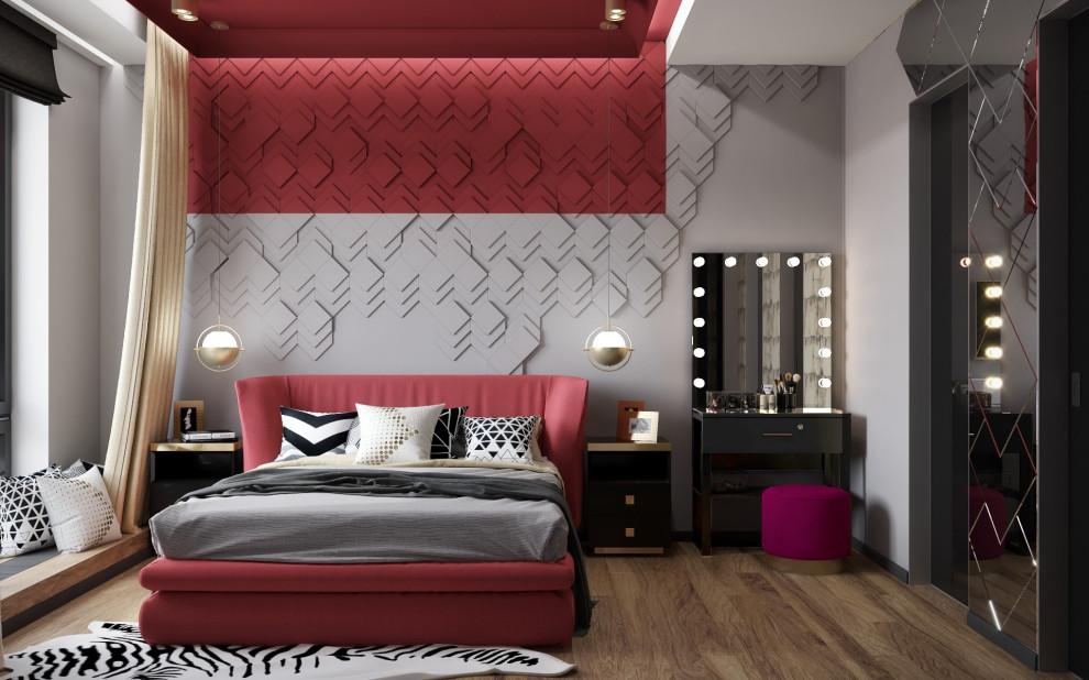 Яркий дизайн квартиры в ЖК "Пресня Сити"