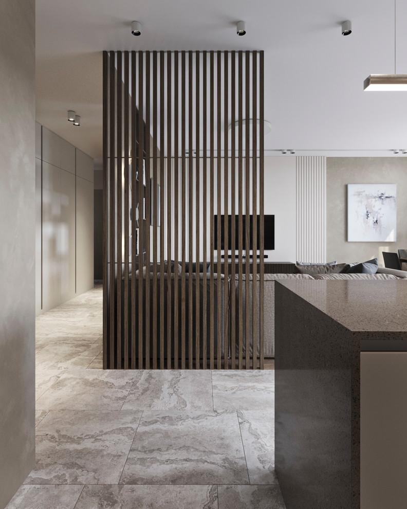 Кухня-гостиная в ЖК Солнечный круг