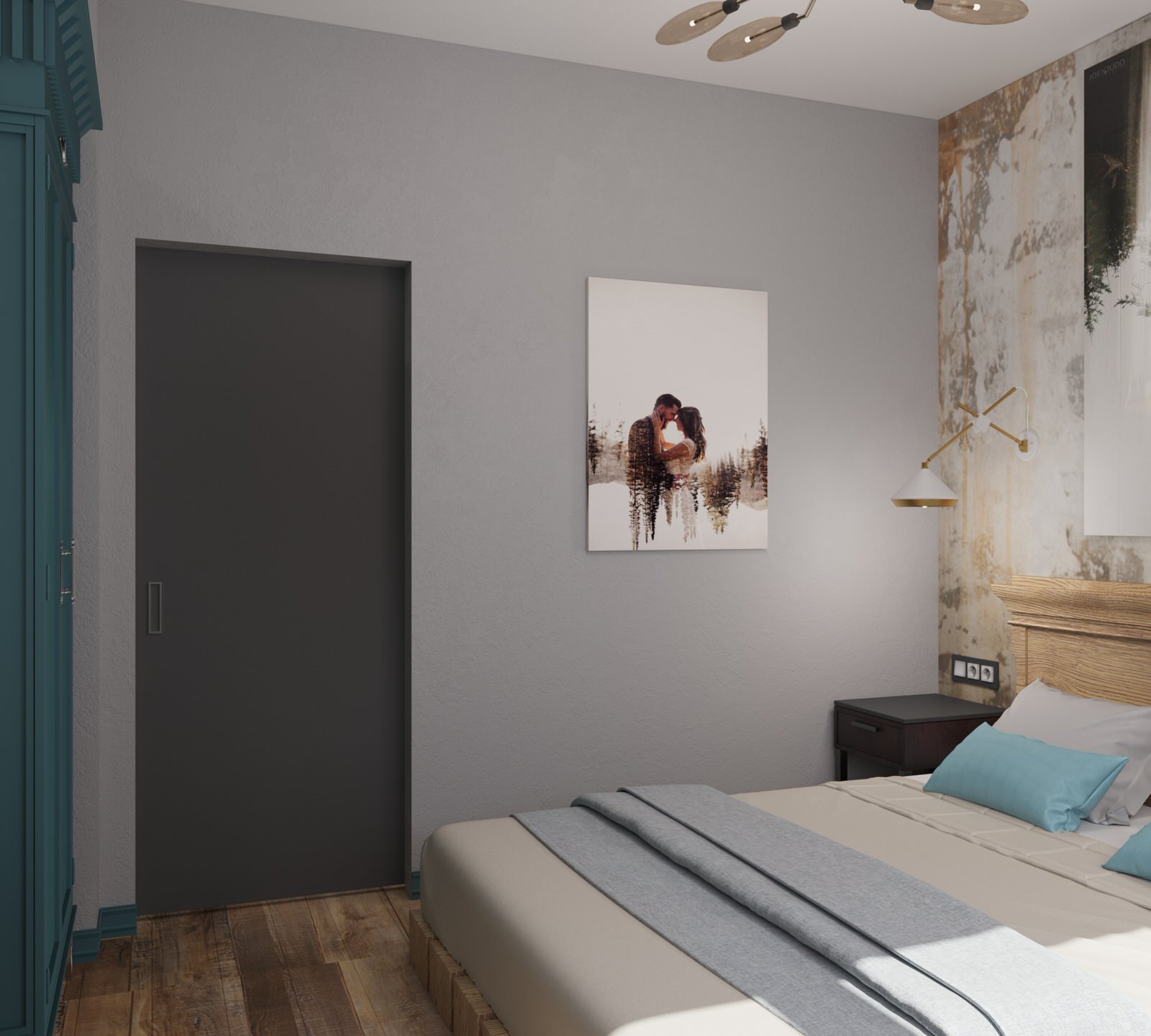 Квартира в стиле эклектики с элементами лофт