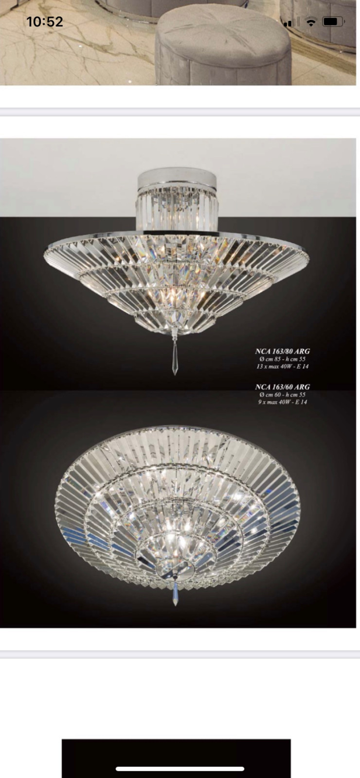 Обложка проекта: Хрустальные люстры