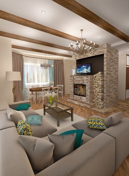 Обложка проекта: Интерьер загородного дома