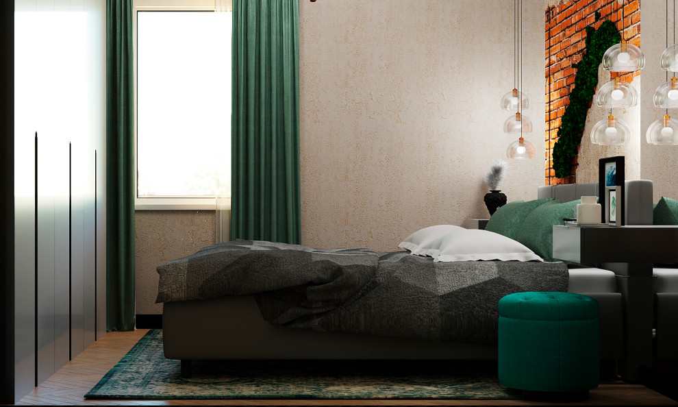 Спальня стиль лофт