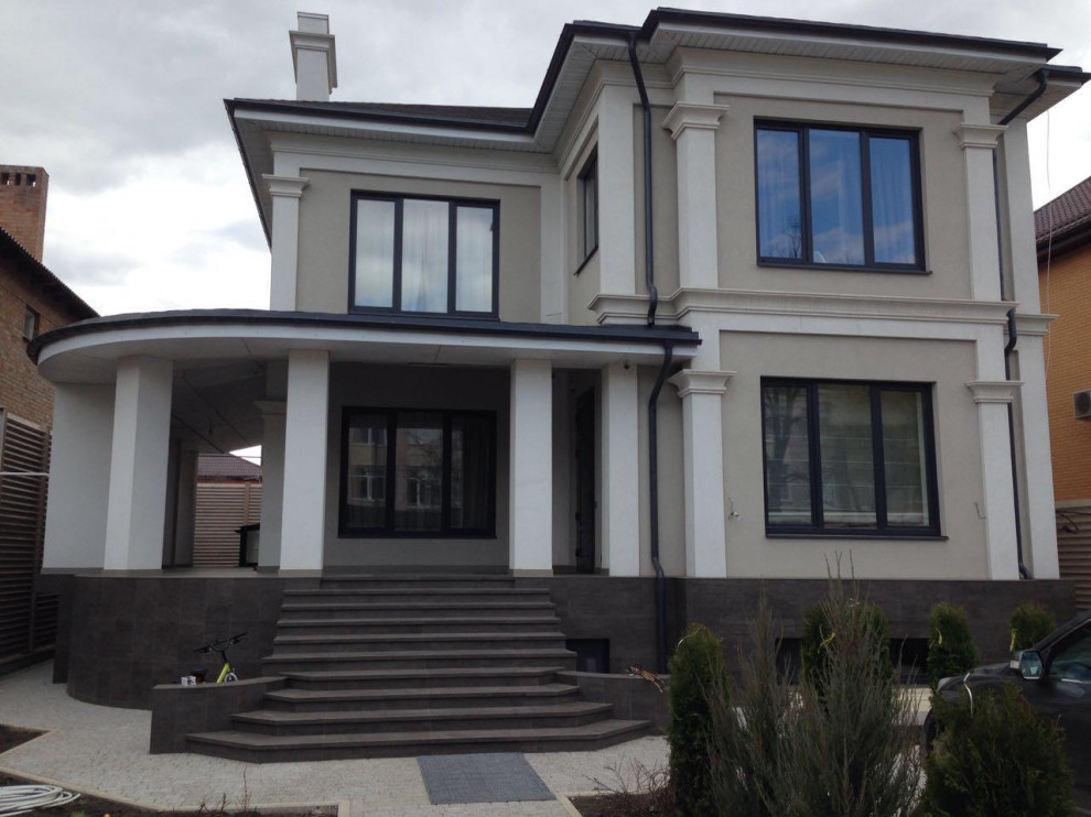 Утепление фасада мокрым способом