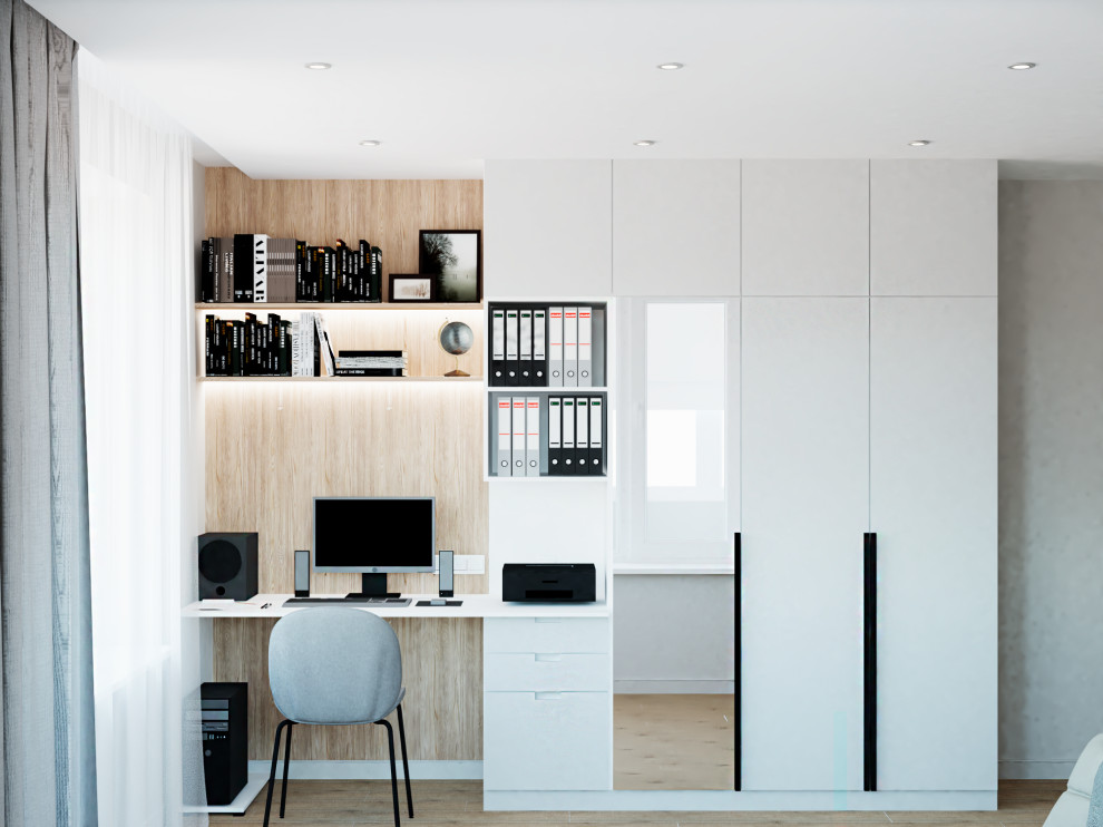 Обложка проекта: Дизайн спальни в стиле современного минимализма