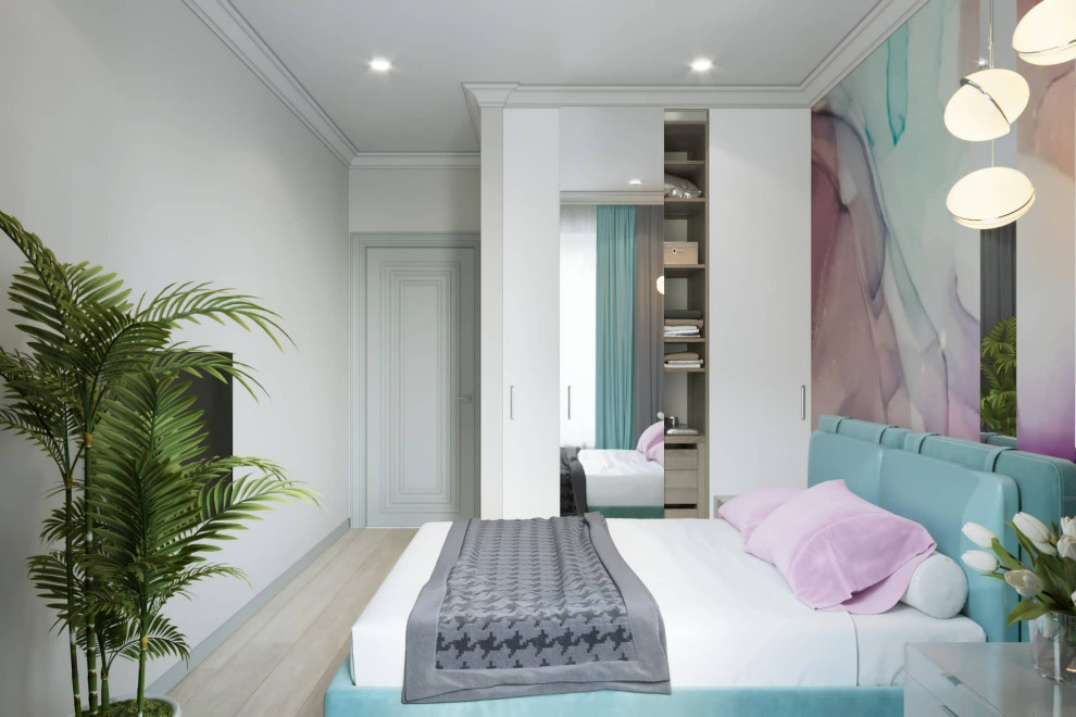 Дизайн и ремонт квартиры в ЖК «Грин Парк» — Бирюзовое настроение