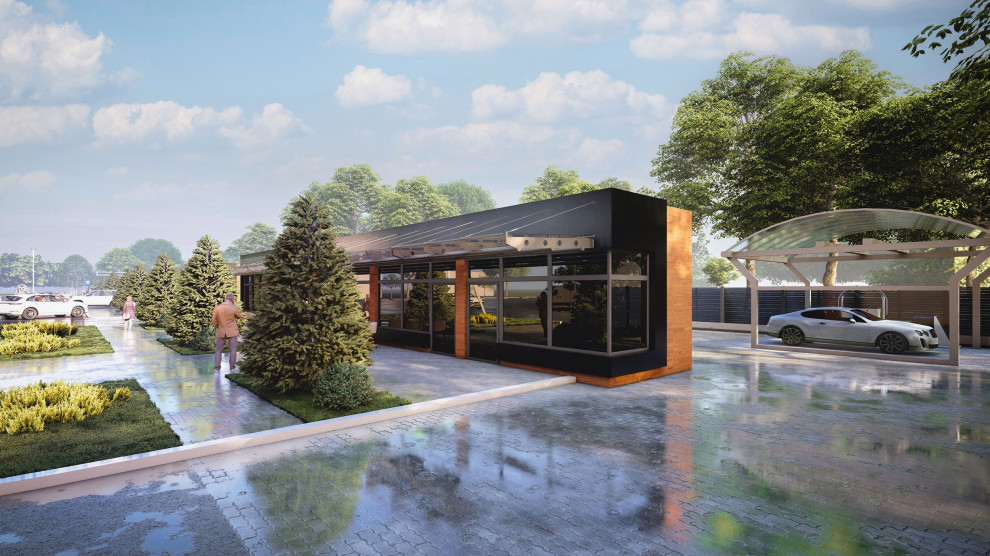 Торговый комплекс и автомойка