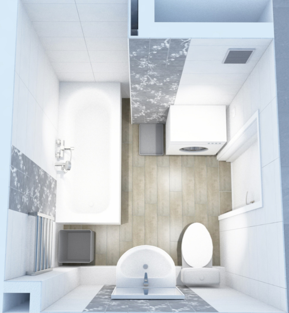 Компактная ванная комната