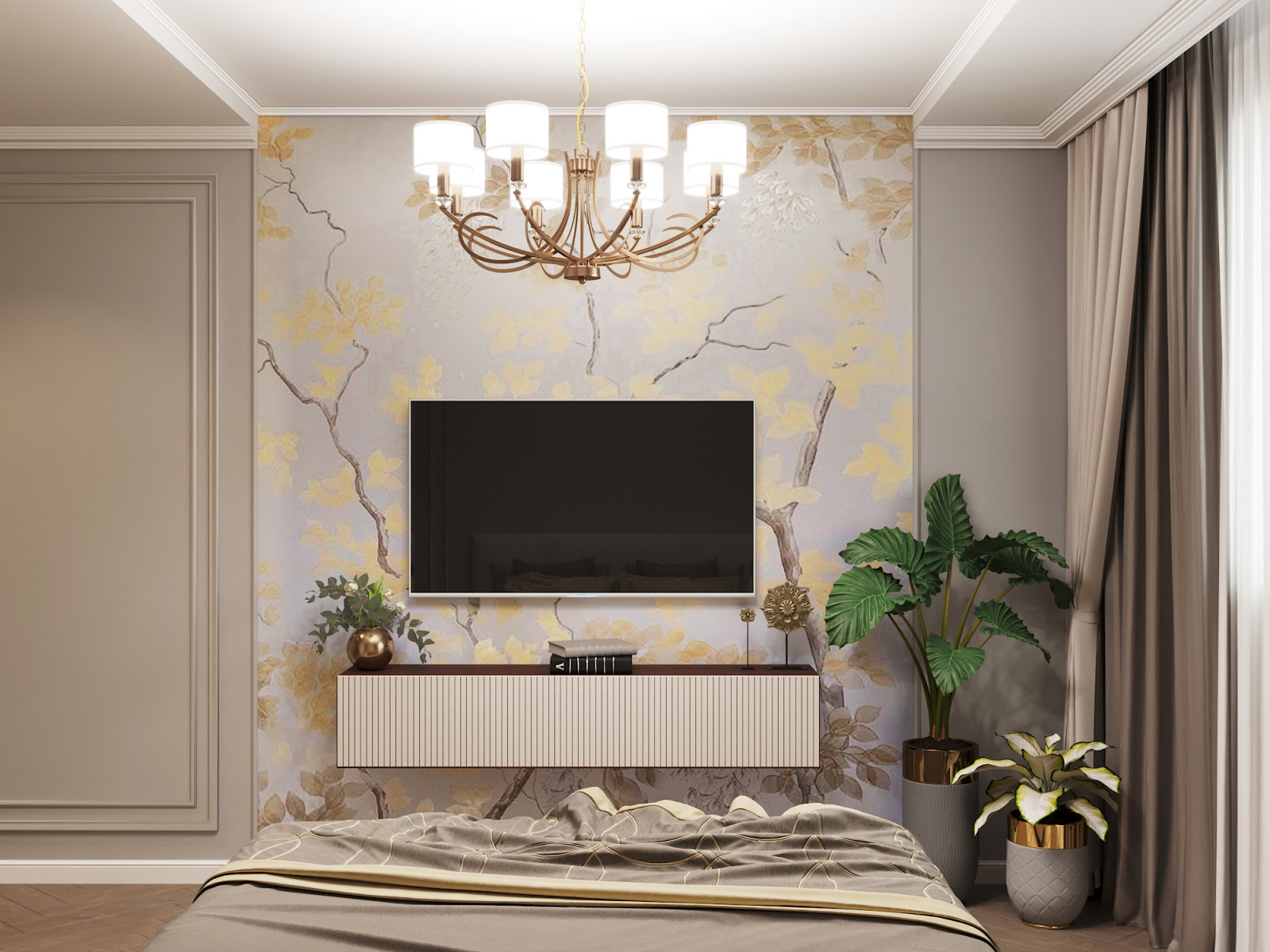 "Зазеркалье", дизайн 2комнатной квартиры 66 м2