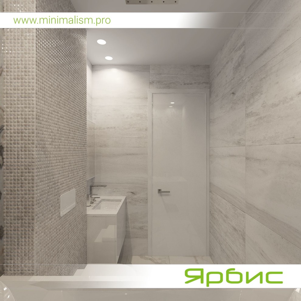 Гостевой санузел в стиле минимализм