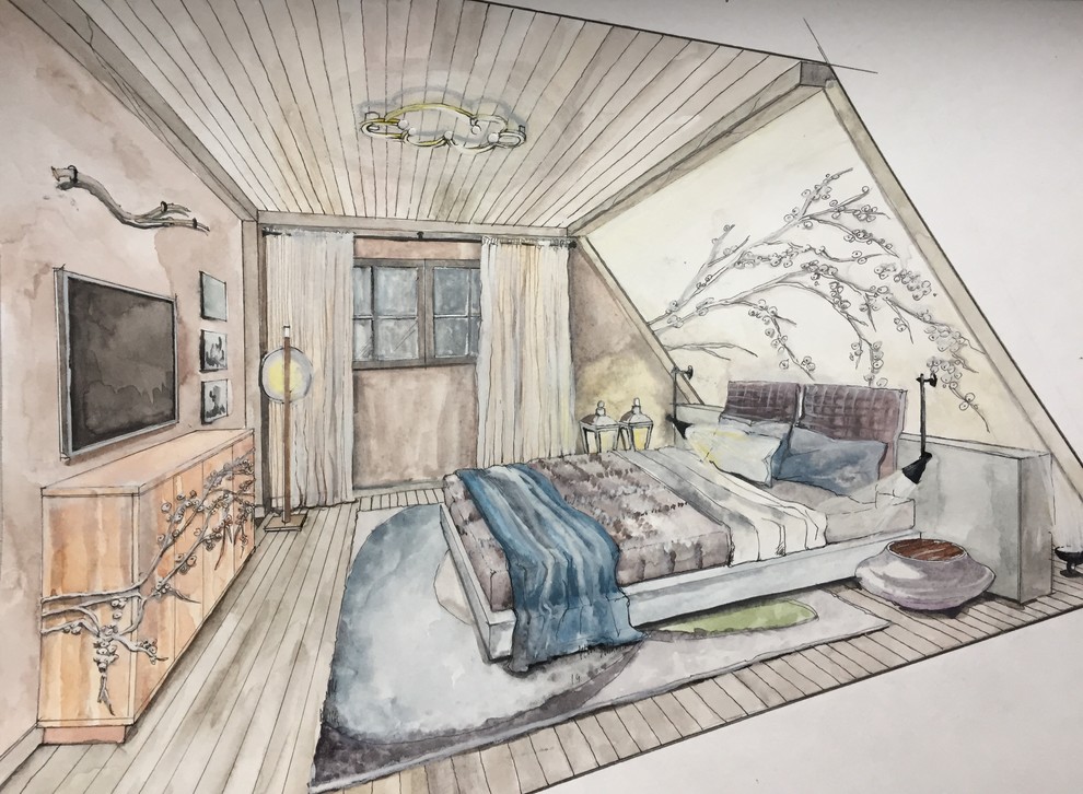 Эскизный проект дома в стиле шале