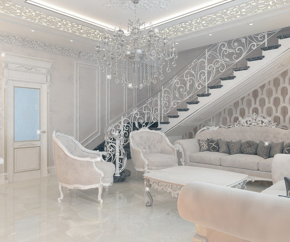 Гостиная в частном домовладении 5