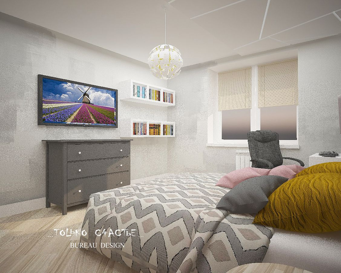 дизайн интерьера, дизайн квартиры , квартира "южный бульвар