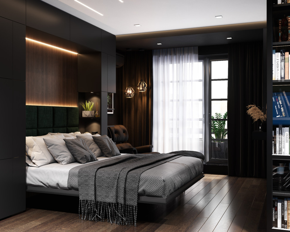 Квартира в черных тонах