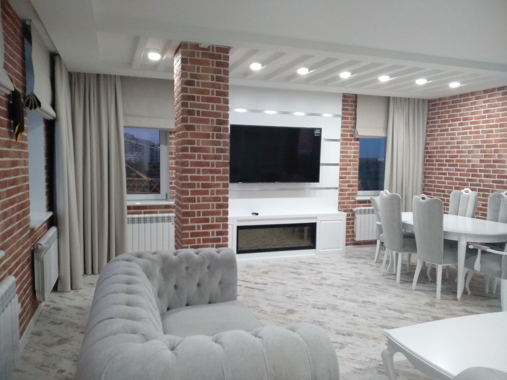 Текстильное оформление 3-х  квартиры