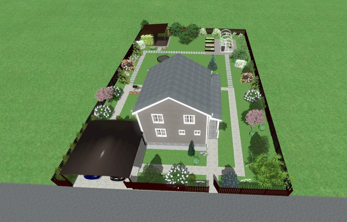 Проект участка 9 соток