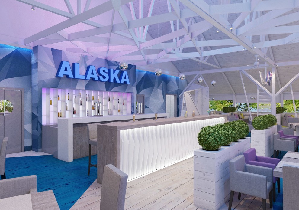 Дизайн-проект интерьера ресторана 800 м2