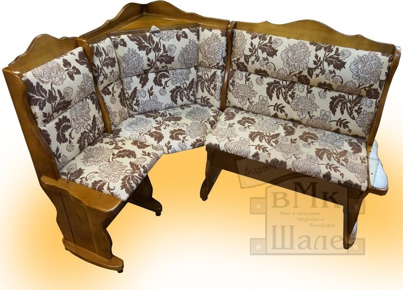 Кухонные угловые диваны из массива