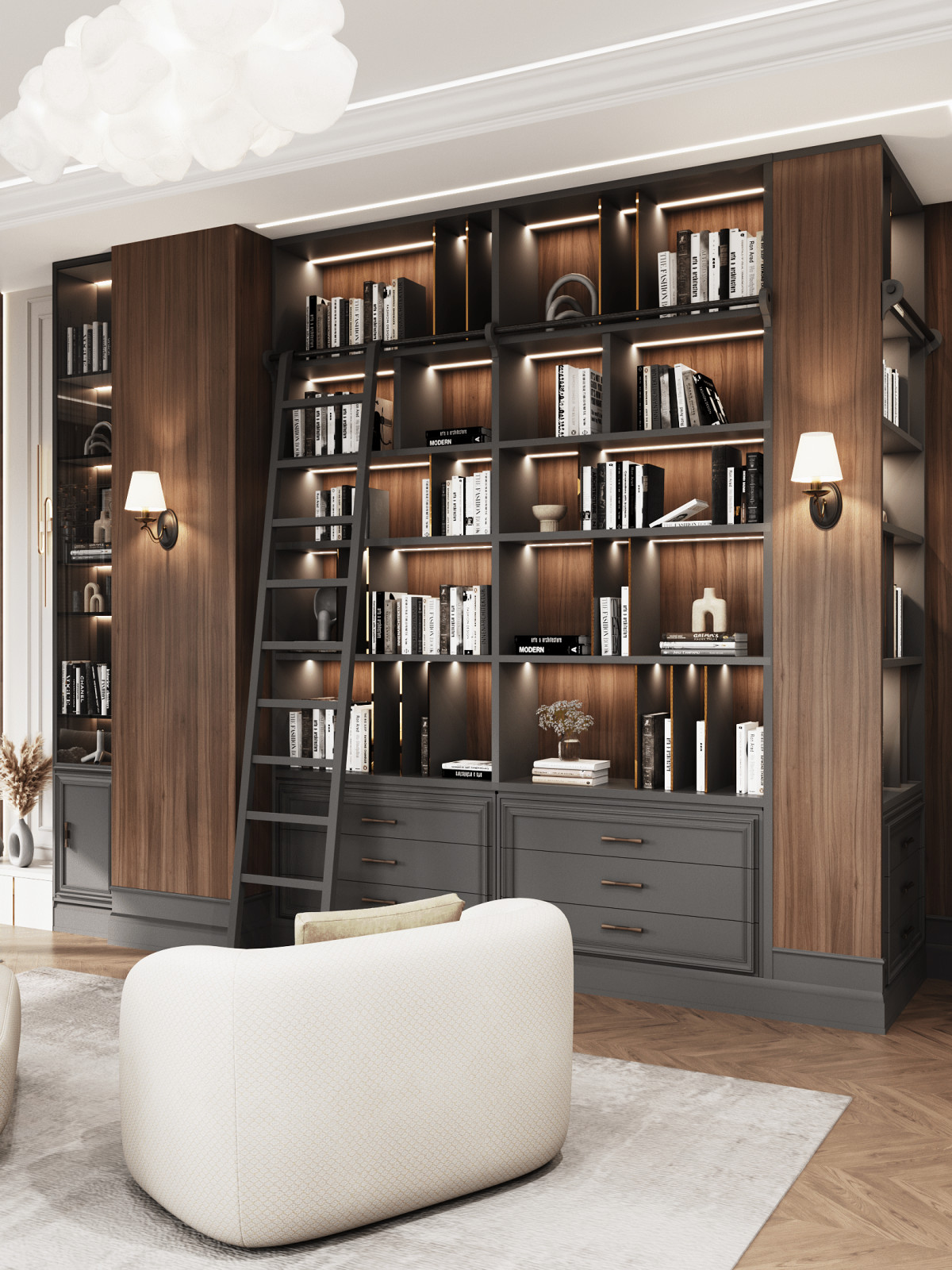 Современный интерьер на 200 кв.м.