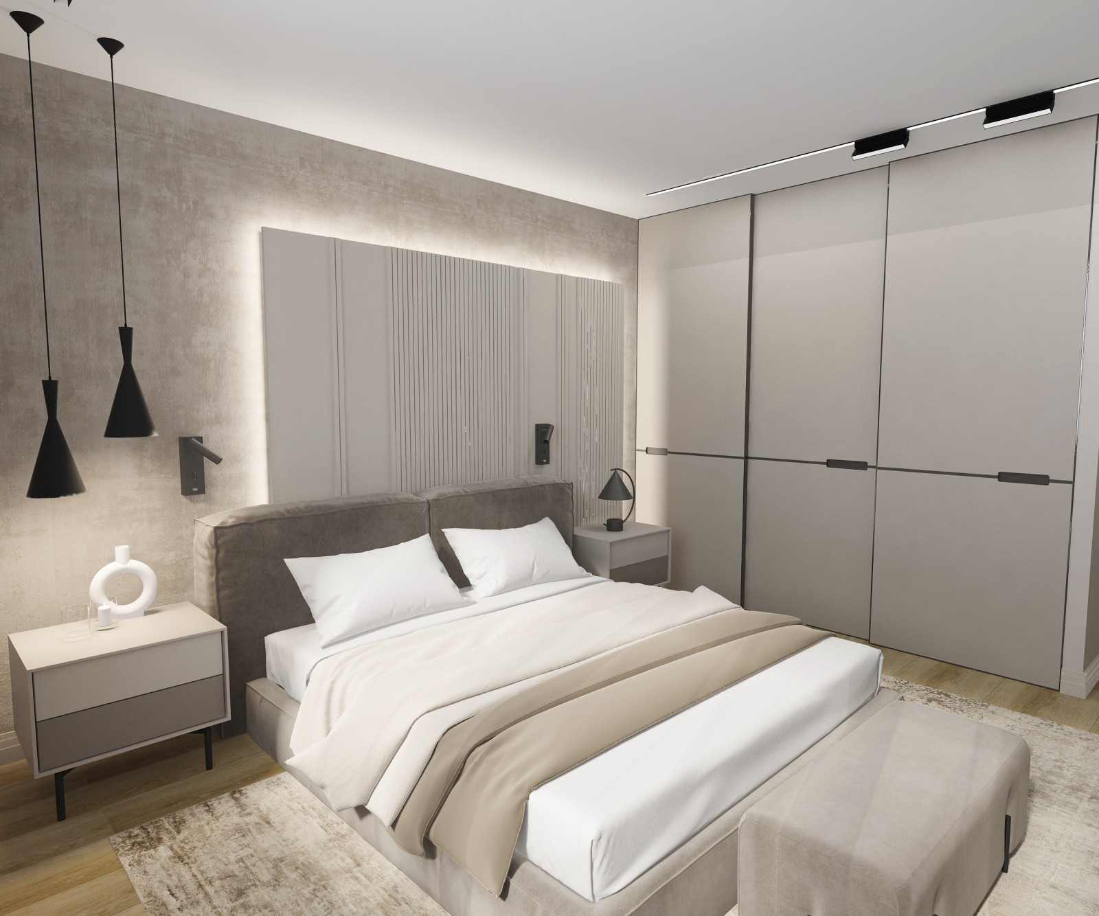 Дизайн-проект  спальни 17 кв.м