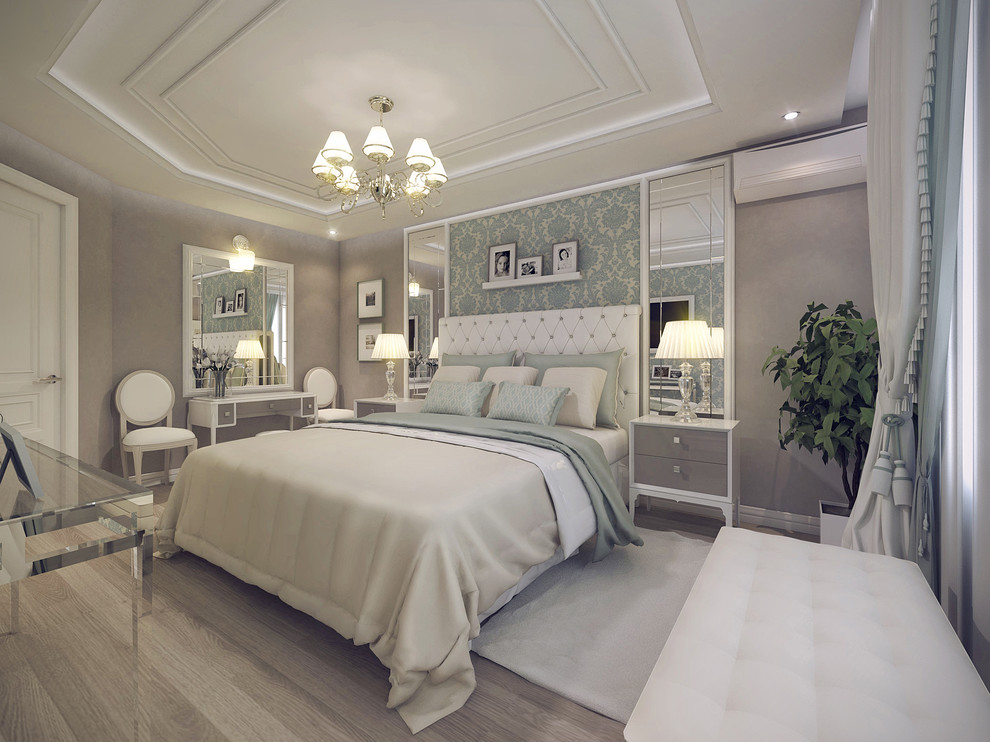 Обложка проекта: Дизайн интерьера классической спальни